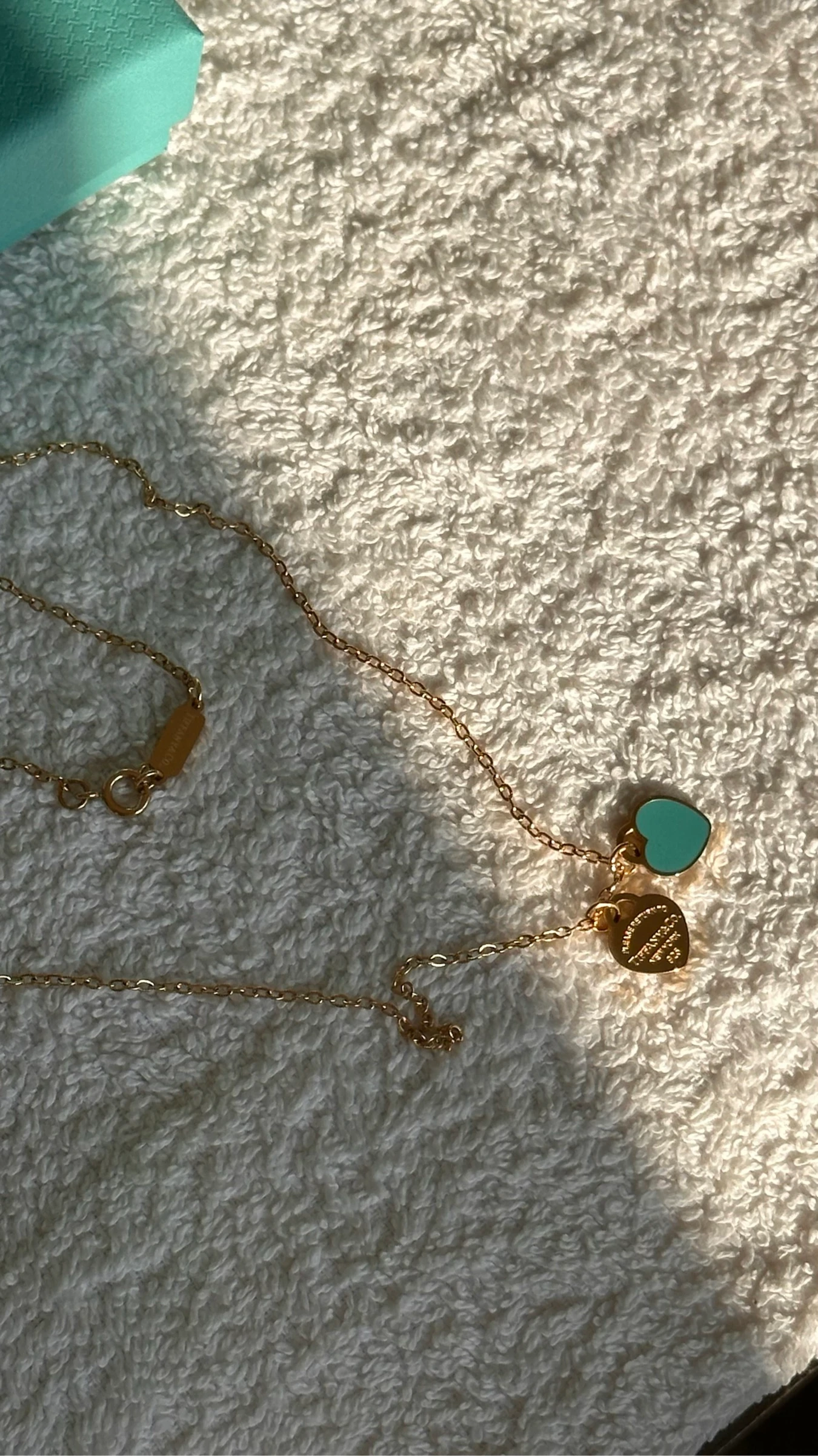 Collier - Style romantique cœur/Tiffany Or – photo 4